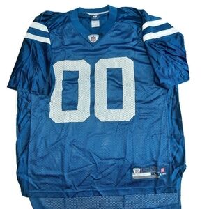 Reebok On Field Indianapolis Colts #00 2 Sided Jersey Mens L Blue NFL Equipment